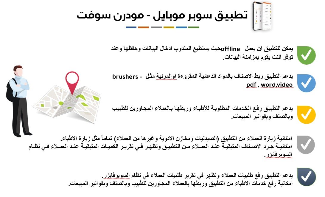 لقطة من تطبيق سوبر موبايل للمندوبين